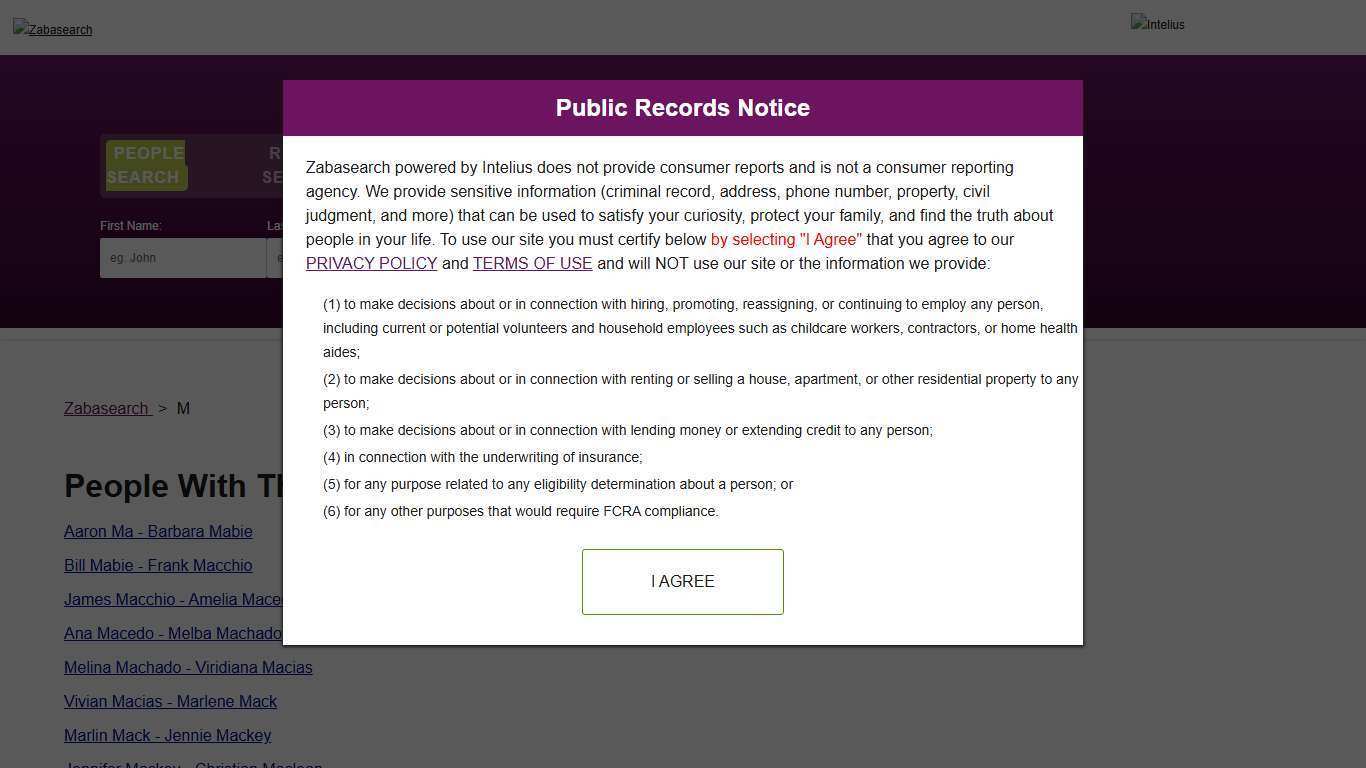 Last Names Starting With M In The United States | Zabasearch